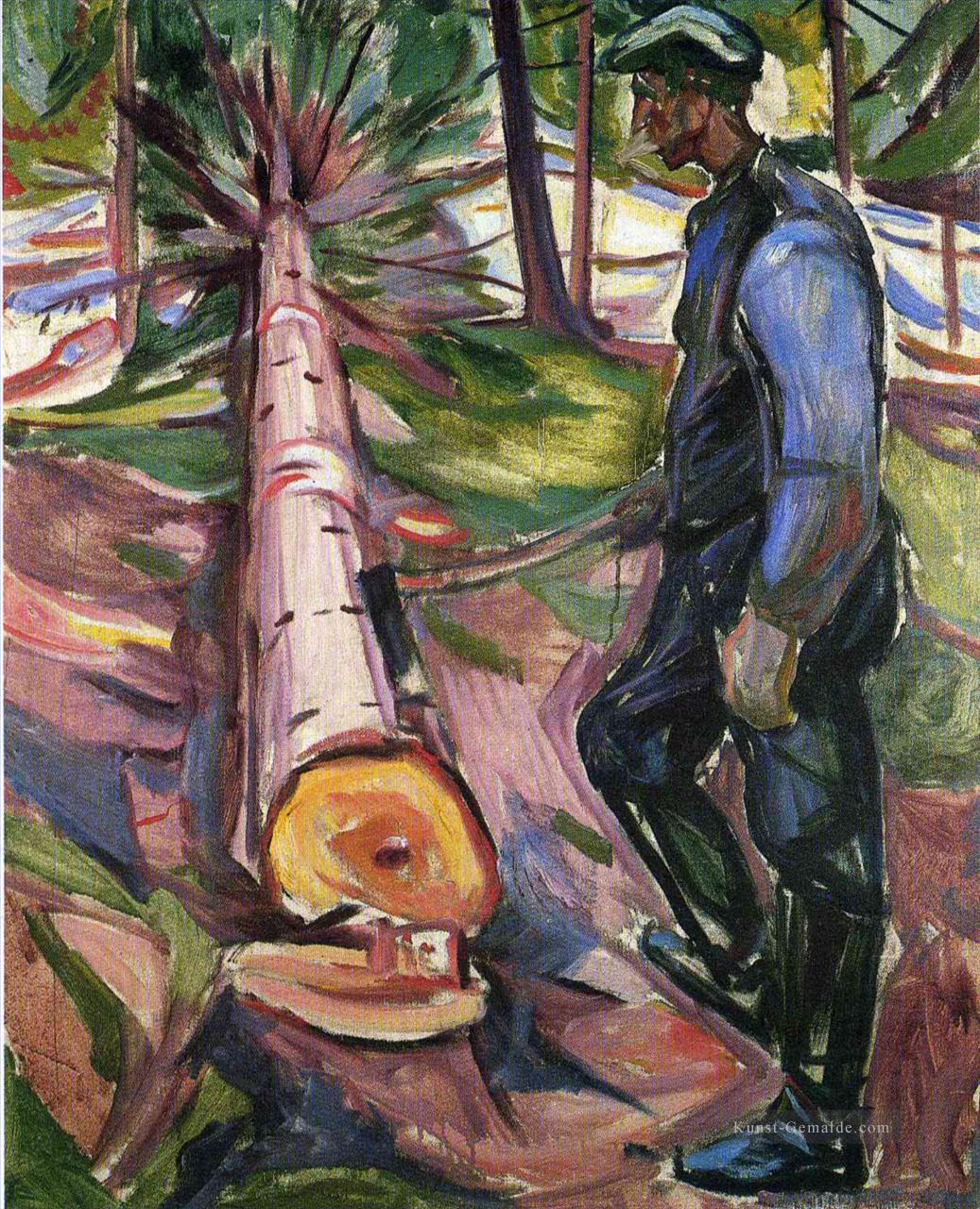 die Holzfäller 1913 Edvard Munch Ölgemälde
